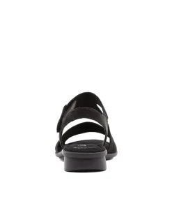 Suraya Schwarz Nubuck Leather