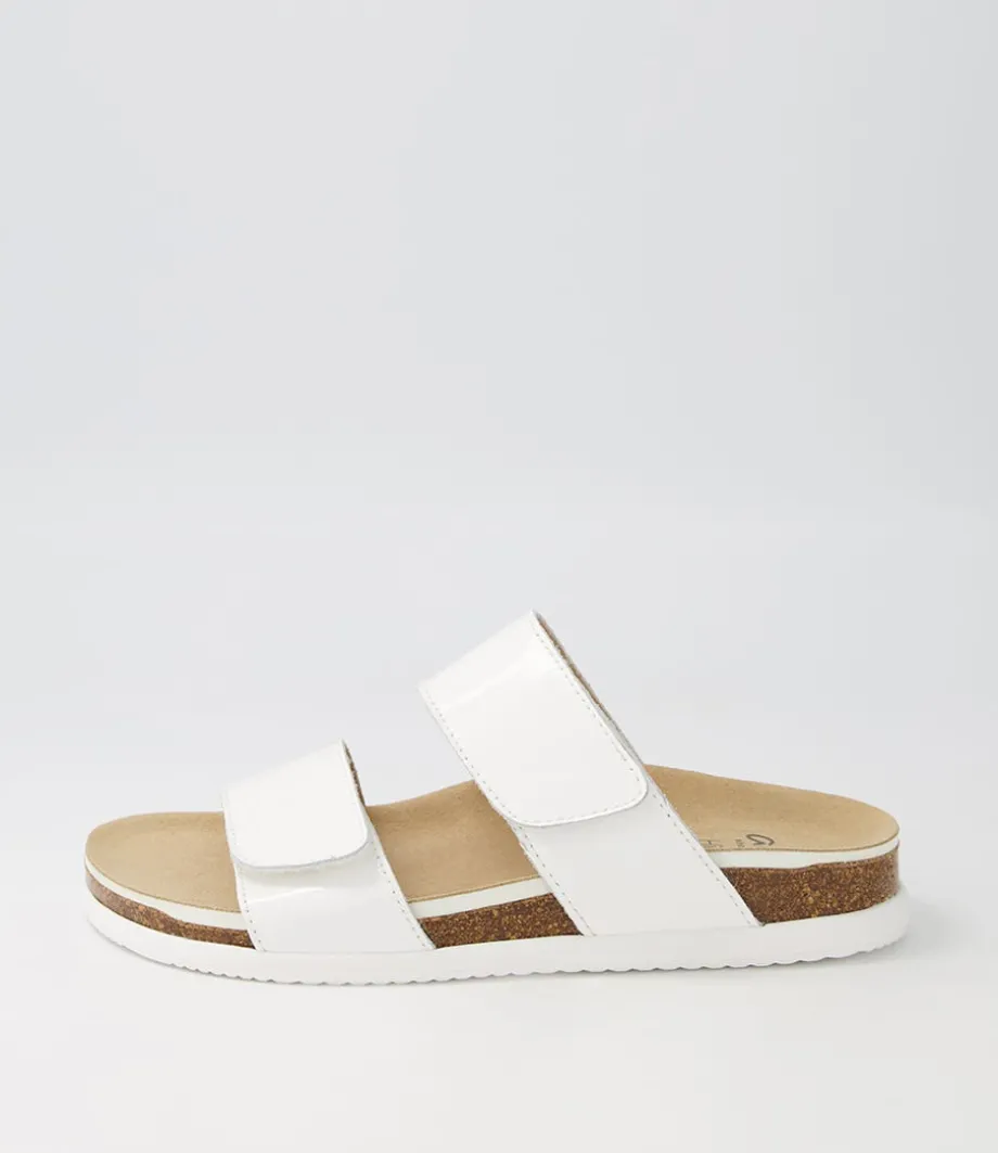 Sylt 04 White Leather Slides