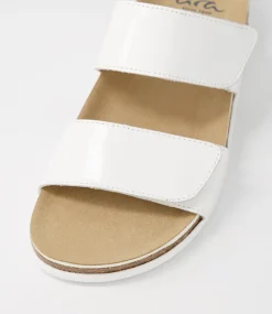 Sylt 04 White Leather Slides
