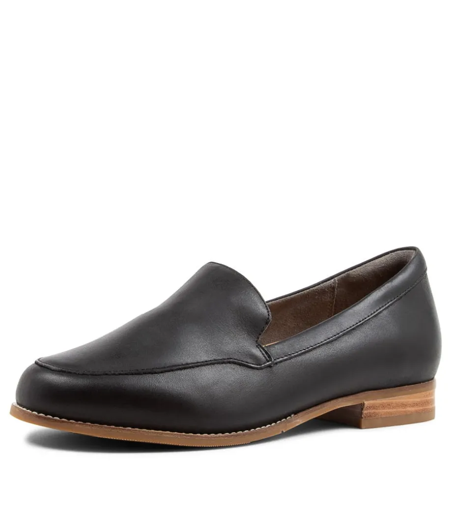 Taded Xf Black Leather Loafers
