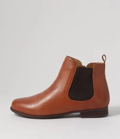 Talia Xf Cognac Choc Leather Chelsea Boots