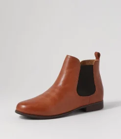 Talia Xf Cognac Choc Leather Chelsea Boots
