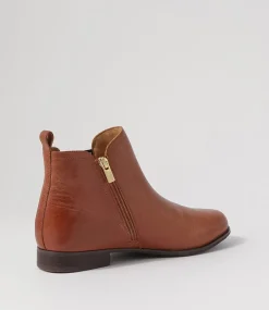 Talia Xf Cognac Choc Leather Chelsea Boots