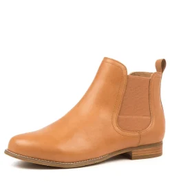 Talia Xf Tan Leather Ankle Boots
