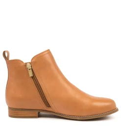 Talia Xf Tan Leather Ankle Boots