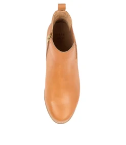 Talia Xf Tan Leather Ankle Boots