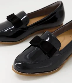 Talise Xf Black Patent Suede Loafers