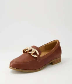 Tamest Xf Cognac Leather Flat Shoes