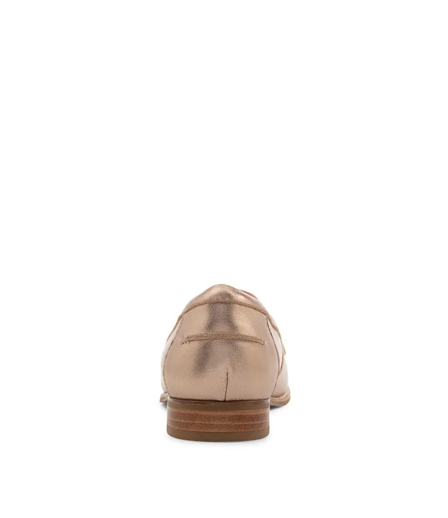 Tamya Xf Champagne Leather Loafers