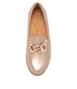 Tamya Xf Champagne Leather Loafers