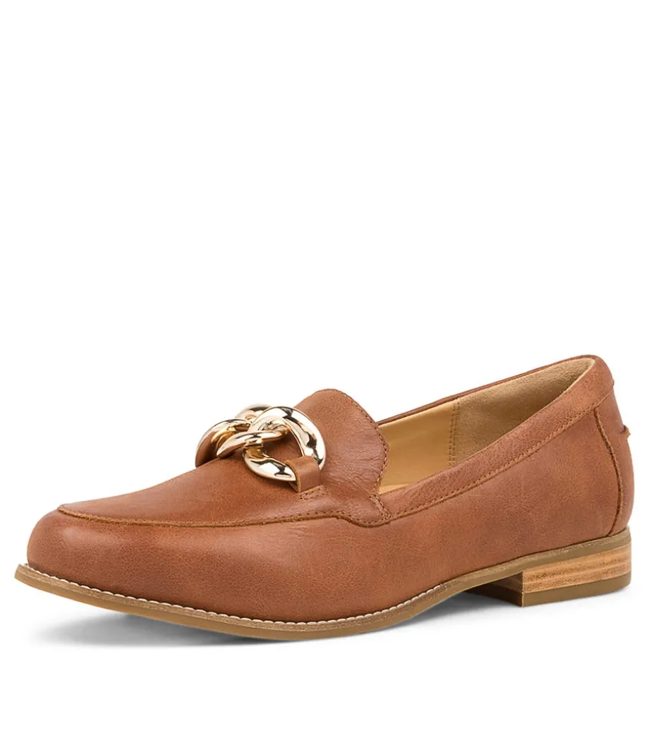 Tamya Xf Cognac Leather Loafers