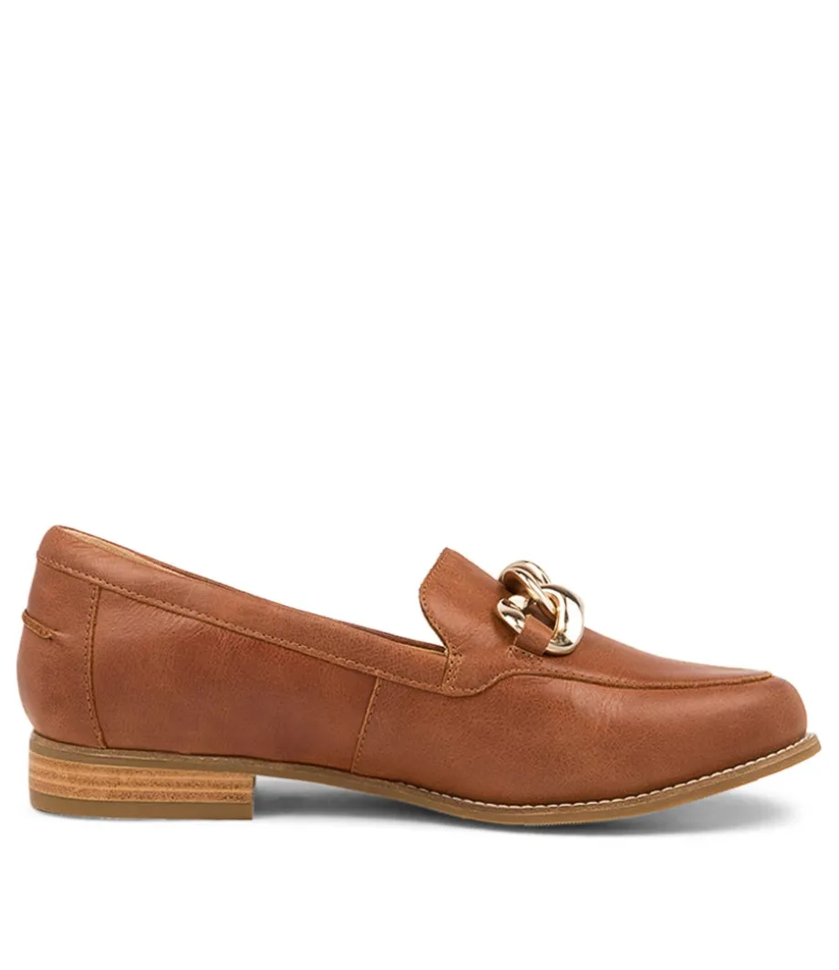 Tamya Xf Cognac Leather Loafers