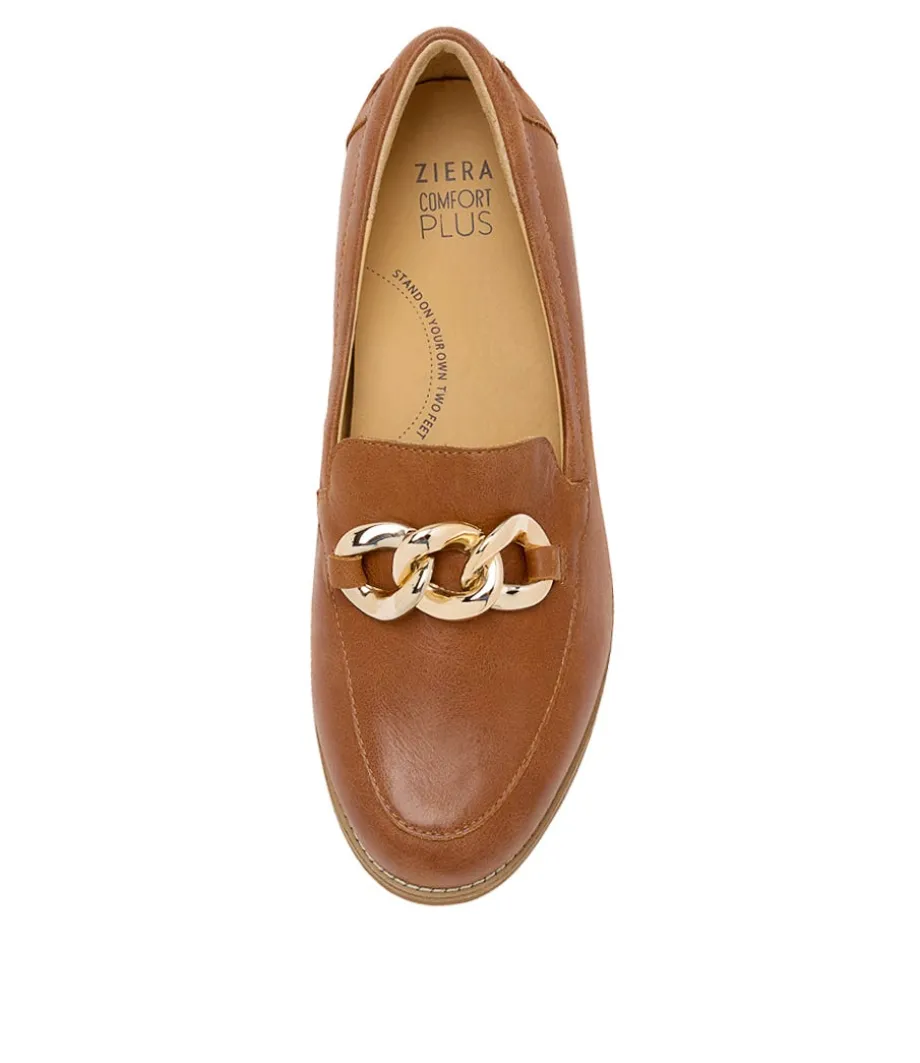 Tamya Xf Cognac Leather Loafers
