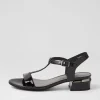 Taner Black Patent Leather Sandals
