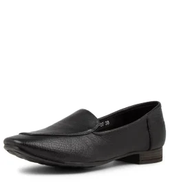Temimie Black Leather Loafers