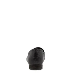 Temimie Black Leather Loafers