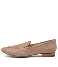 Temimie Dark Taupe Leather Loafers