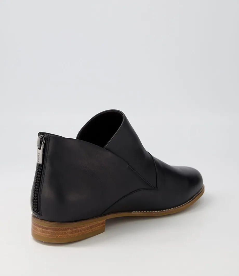 Thiem Xf Black Leather Ankle Boots