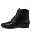 Thron Xf Black Leather Ankle Boots