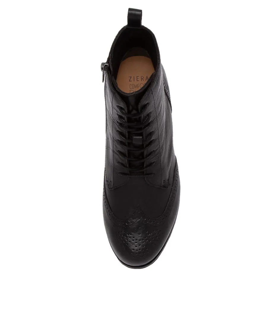 Thron Xf Black Leather Ankle Boots