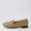 Tilony Khaki Leather Loafers