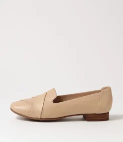 Tilony Taupe Leather Loafers