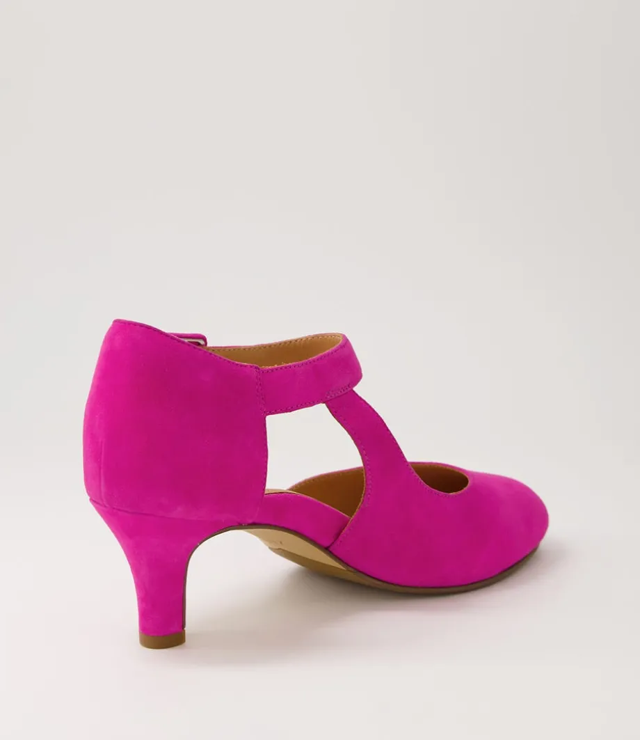 Timon Xw Fuchsia Suede Heels