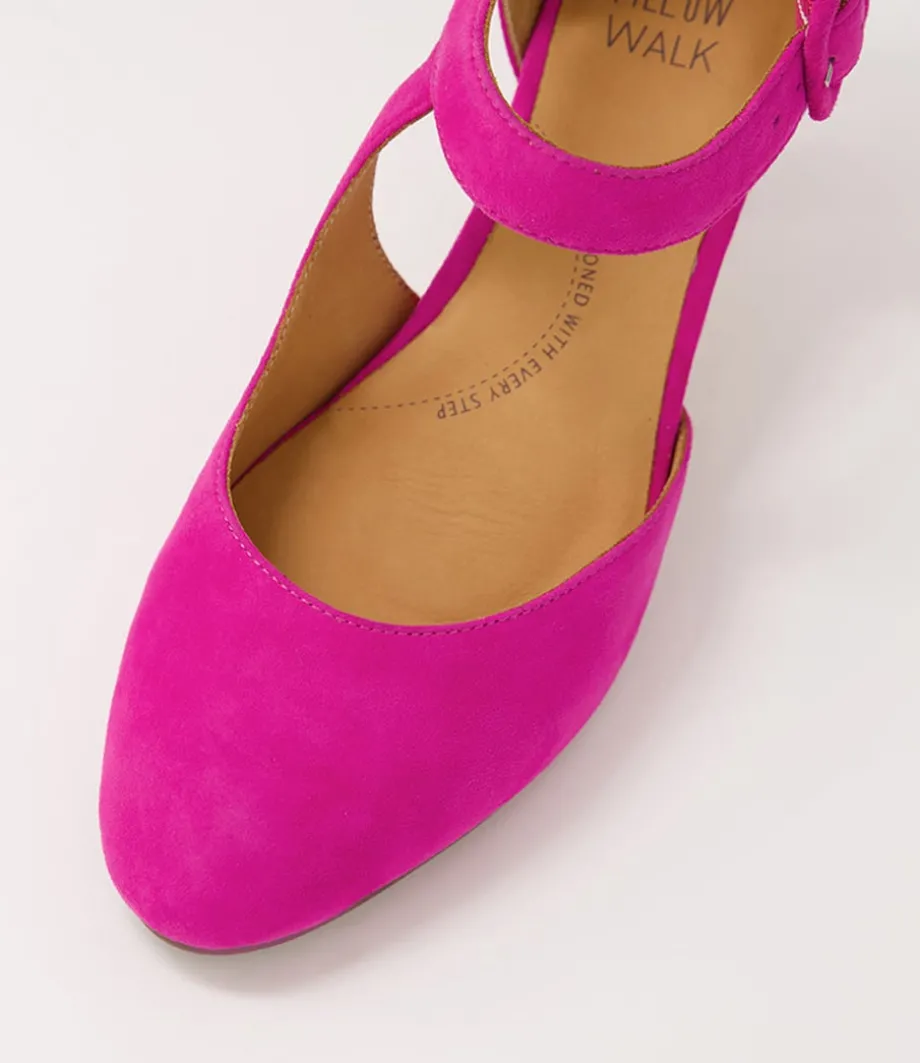 Timon Xw Fuchsia Suede Heels