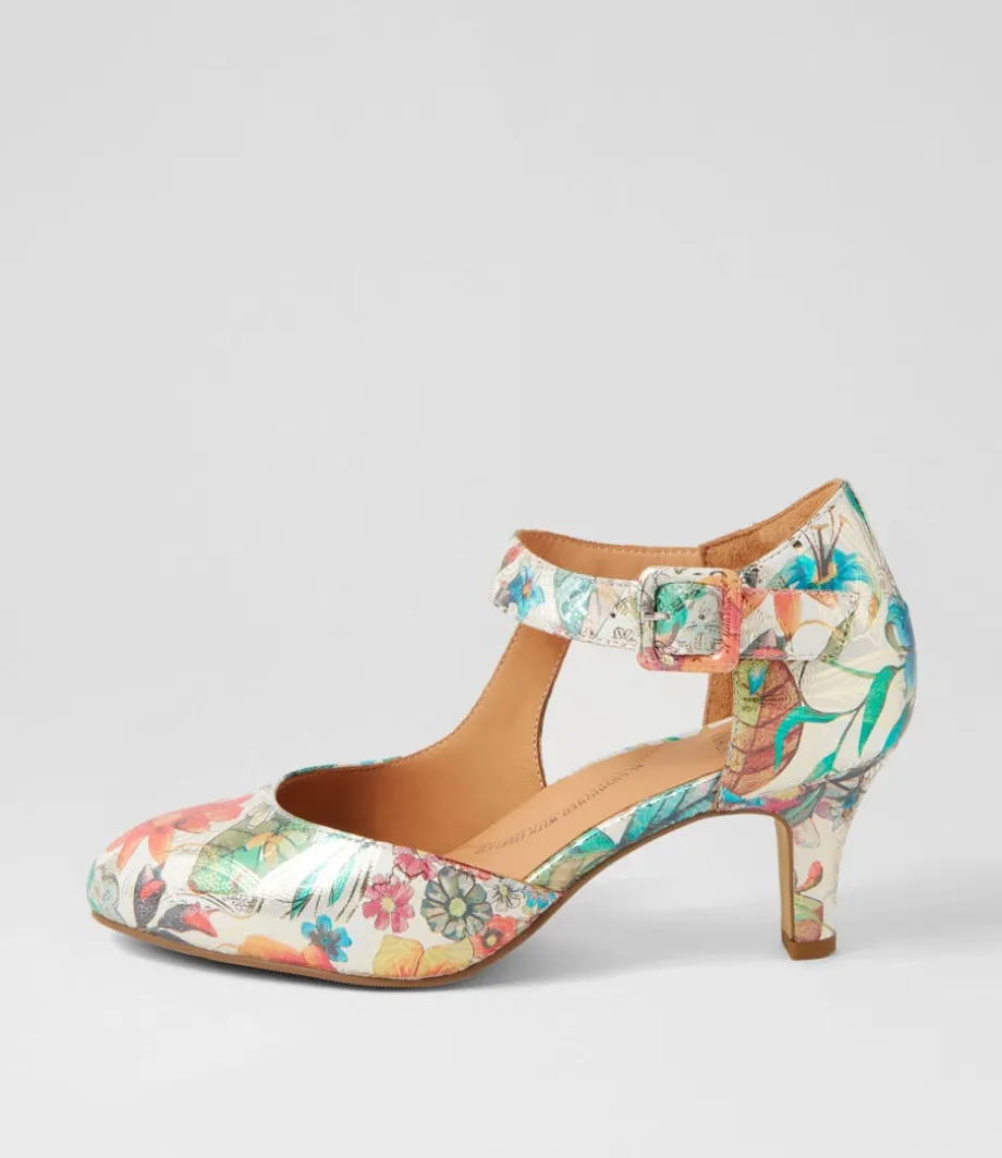 Timon Xw Spring Garden Leather Heels