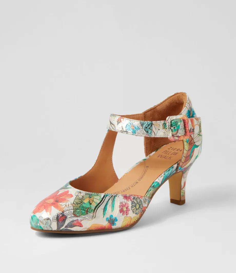 Timon Xw Spring Garden Leather Heels