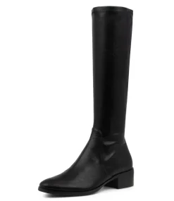 Timothie Black Knee High Boots
