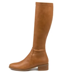 Timothie Tan Stretch Knee High Boots