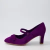 Tinar Purple Suede Heels