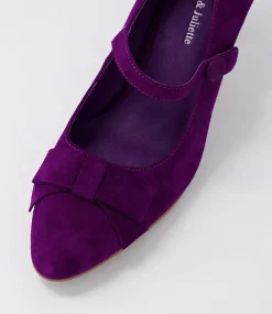 Tinar Purple Suede Heels