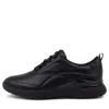 Tm Sport Lace Black Leather Sneakers