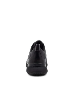 Tm Sport Lace Black Leather Sneakers