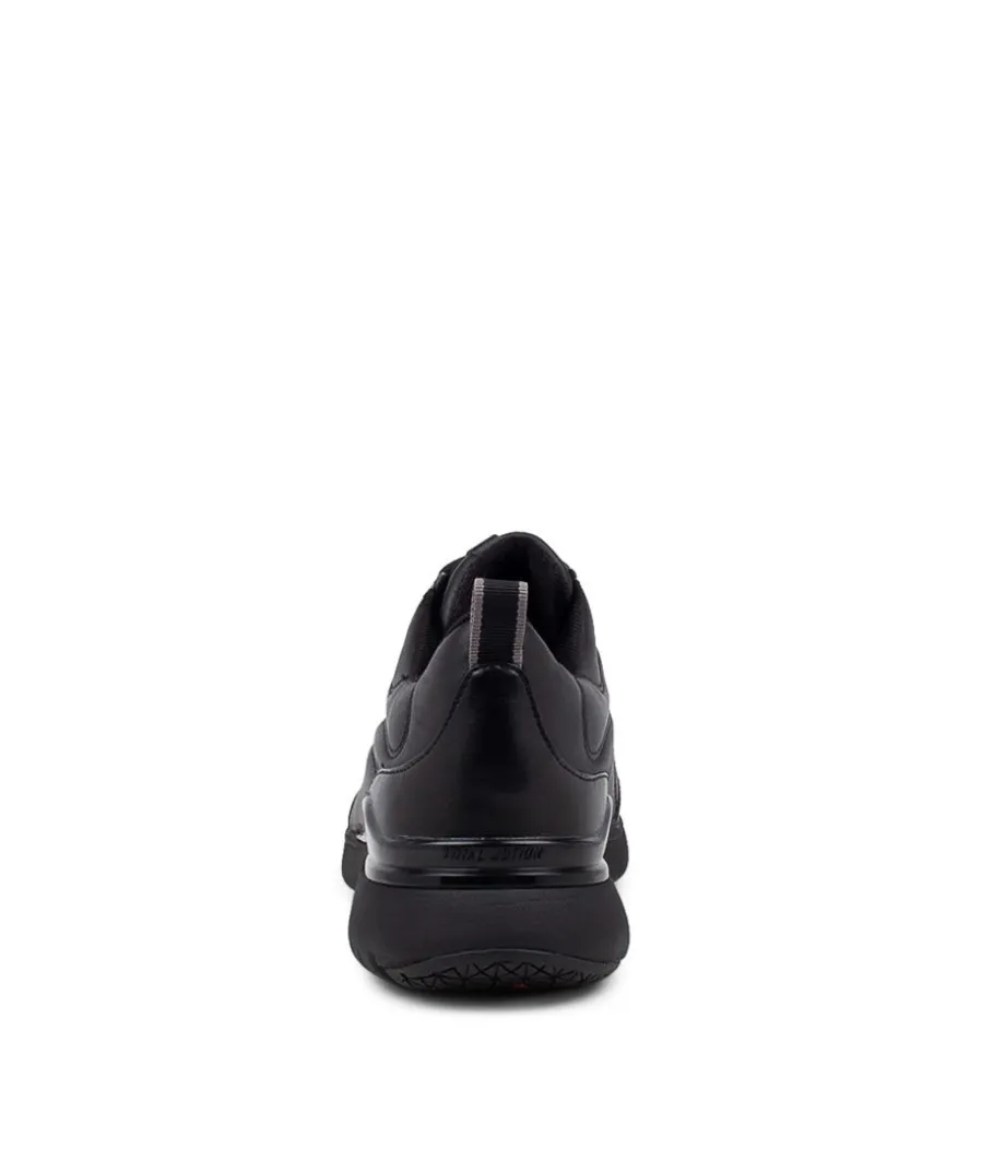 Tm Sport Lace Black Leather Sneakers