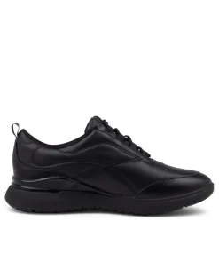 Tm Sport Lace Black Leather Sneakers