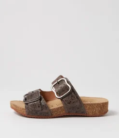 Tonga 64 Taupe Multi Leather Slides