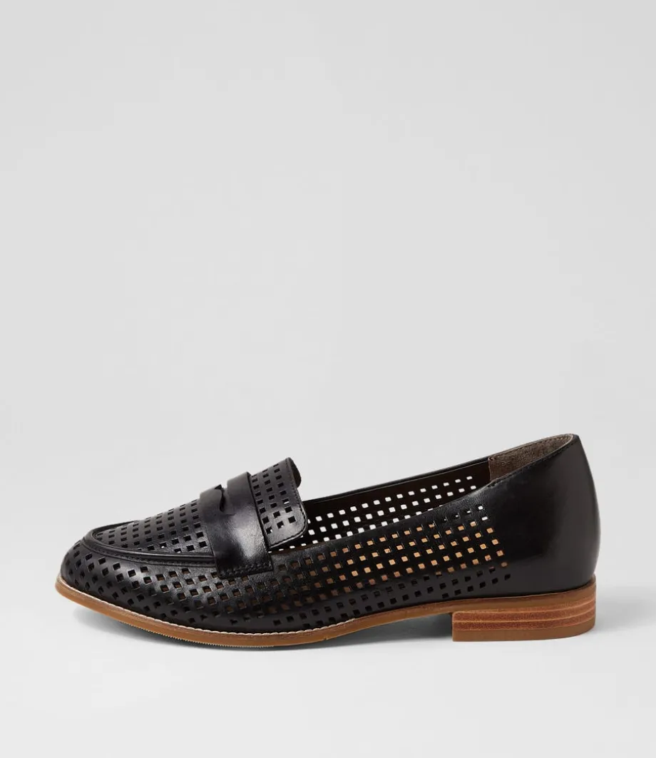 Toppiey Xf Black Leather Loafers