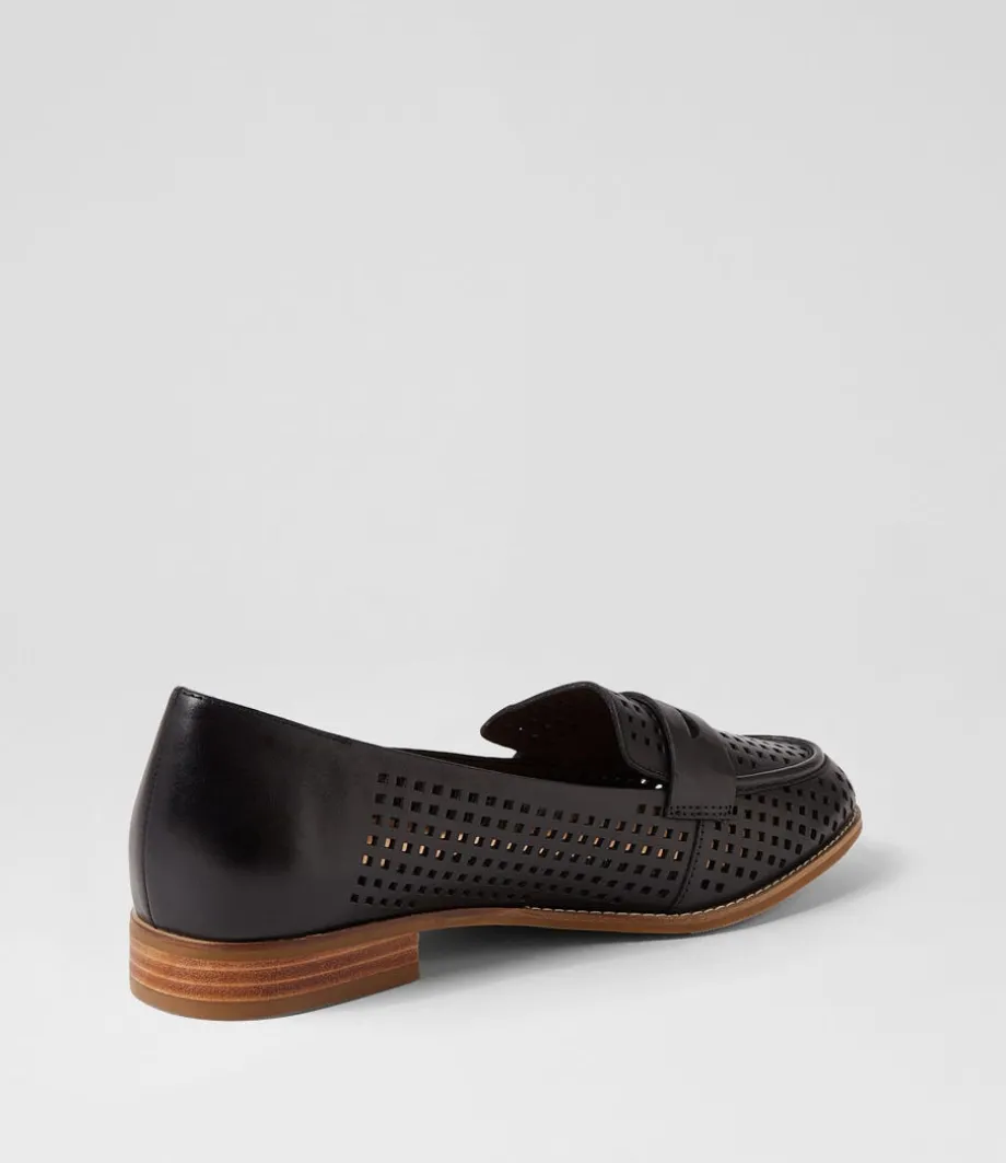 Toppiey Xf Black Leather Loafers
