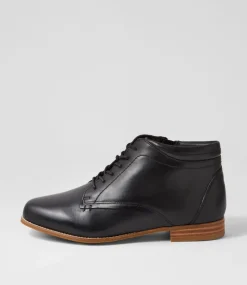 Trae Xf Black Leather Ankle Boots