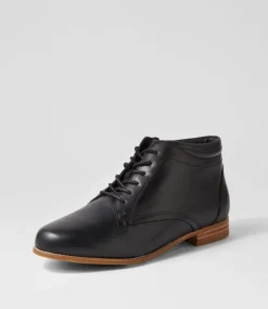 Trae Xf Black Leather Ankle Boots
