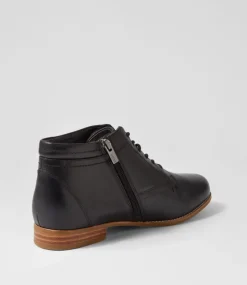 Trae Xf Black Leather Ankle Boots