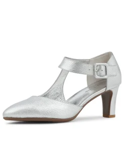 Trinities Silver Lizard Pump Heels