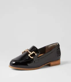 Tucci Xf Black Wrinkle Patent Loafers