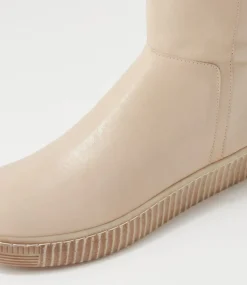 Tyrese Almond Leather Calf Boots