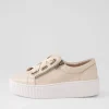 Ufinas Pale Pink White Leather Sneakers
