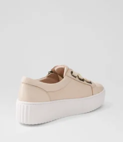 Ufinas Pale Pink White Leather Sneakers