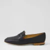 Ulani Black Leather Loafers